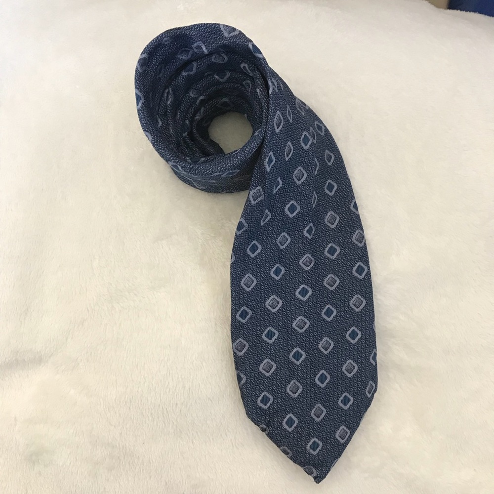 Luciano Gatti Blue with Squares Tie